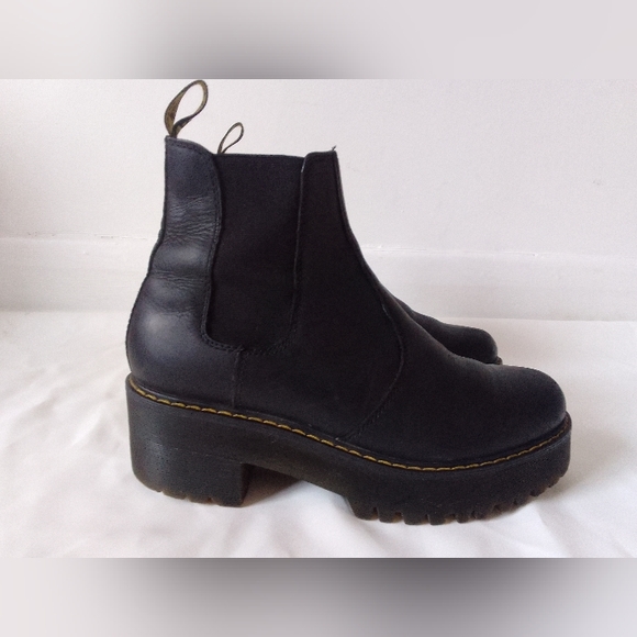 Vintage Dr Martens Women's Dr Martens ROMETTY Boots Black Size 9 - Picture 2 of 8